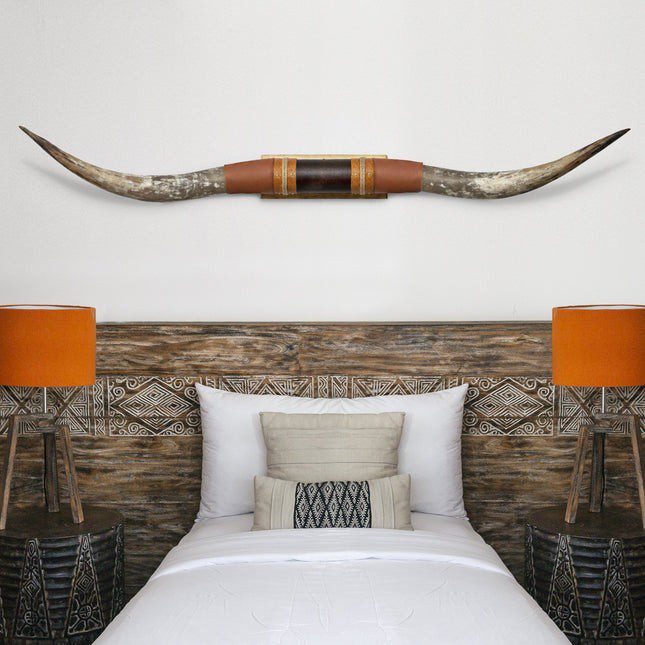 HUGE Real Steer Horn Pair | Traditional Home Décor - Image 9