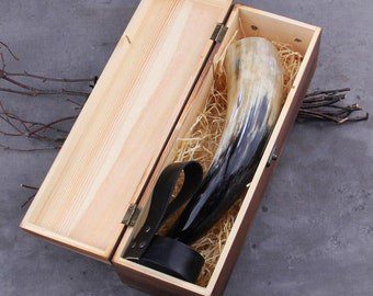 Handcrafted Viking Drinking Horn-Goblet - Image 5