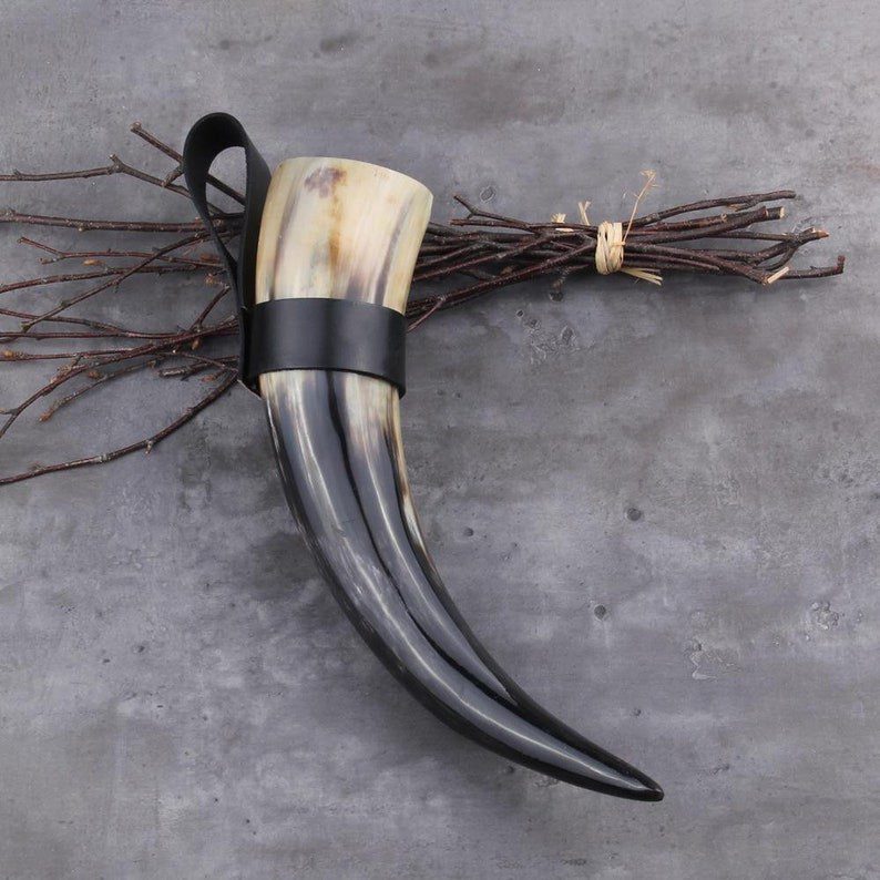 Handcrafted Viking Drinking Horn-Goblet - Image 6